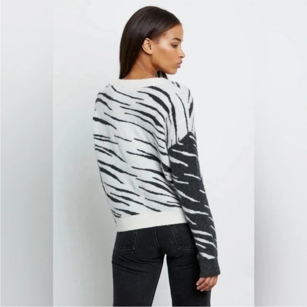 Rails Tiger Lana Mixed Abstract Print Sweater Woo… - image 3
